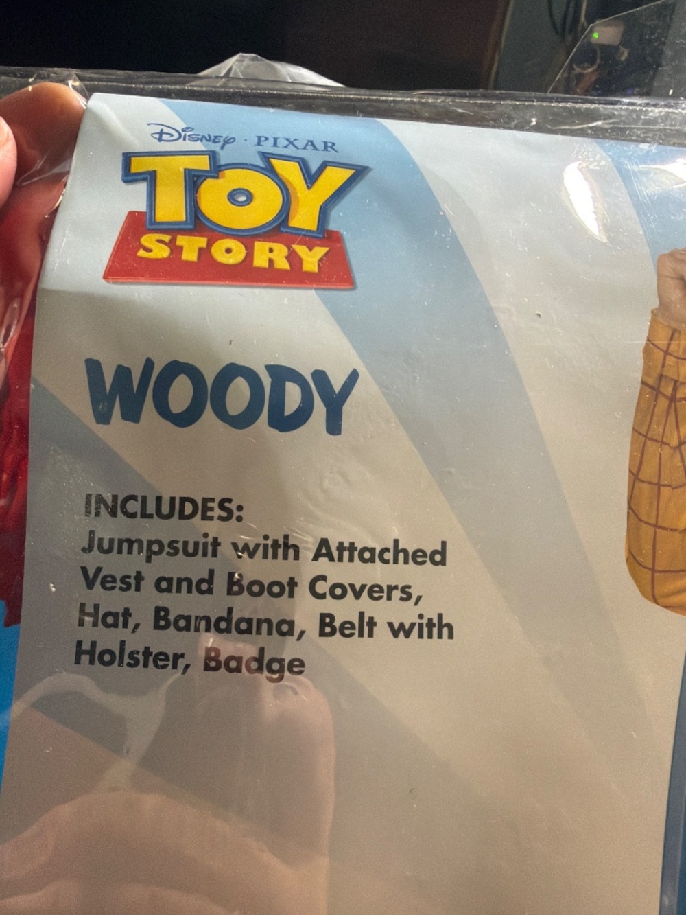Disney Pixar Toy Story Adult Woody Jumpsuit Costume - Picture 3 of 4